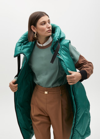 Chaleco acolchado capucha