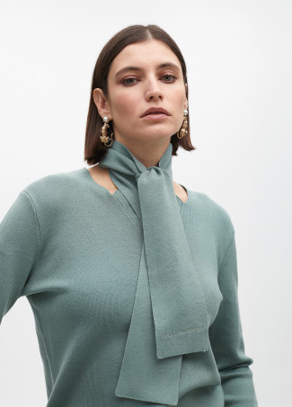 Jersey cuello anudado