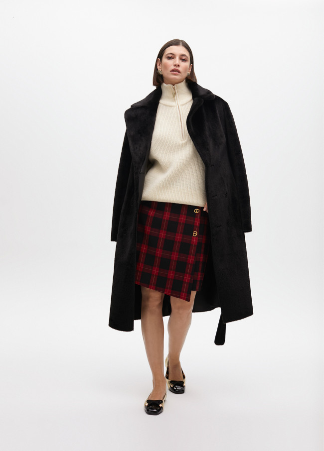 Gilet in maglia spessa con cerniera