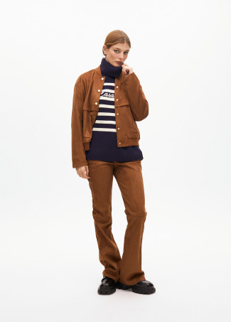 Maglione a collo alto in maglia spessa