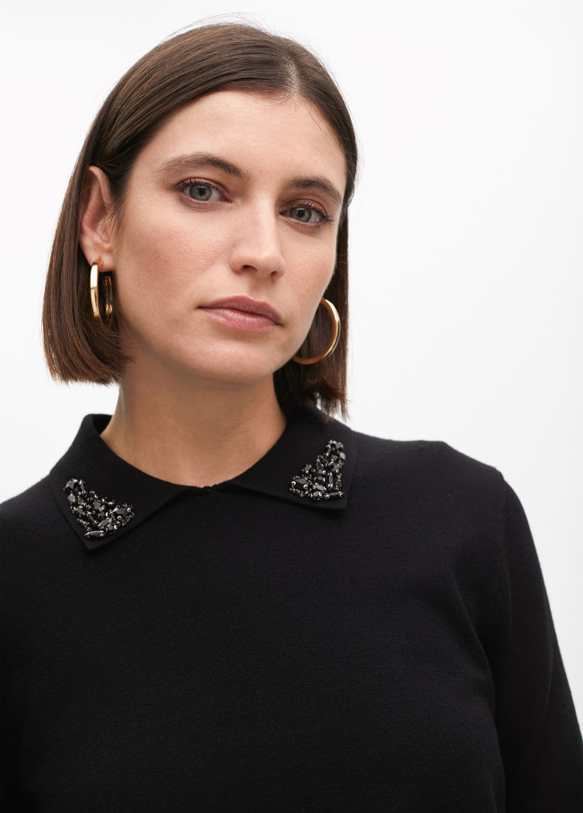 Jersey espalda plisada animal print