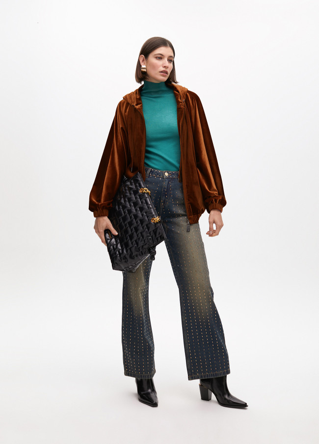Moletom Oversized de Veludo