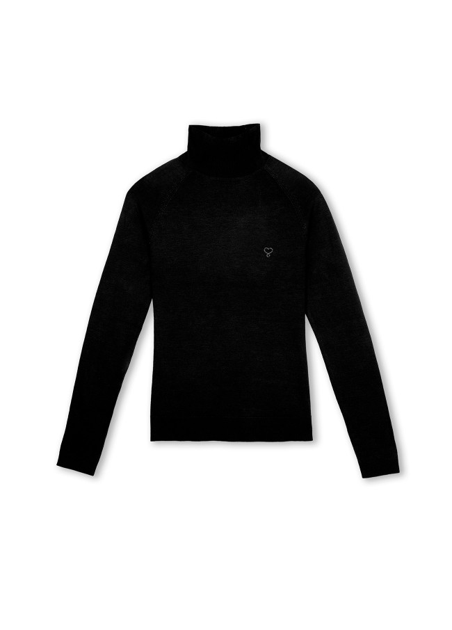 Top with mock neck