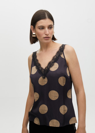 Polka dot camisole top