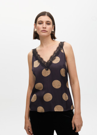 Polka dot camisole top