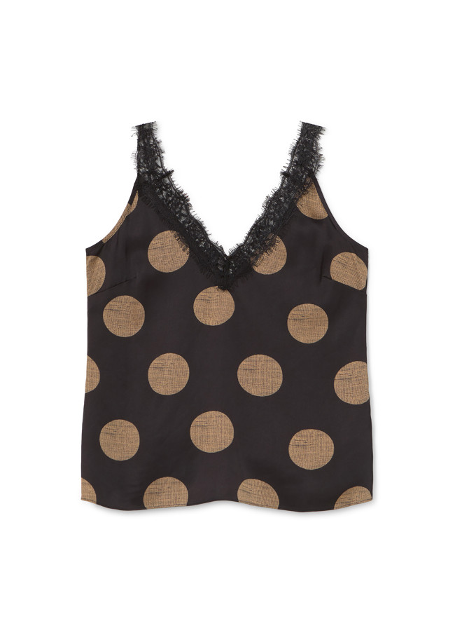 Polka dot camisole top