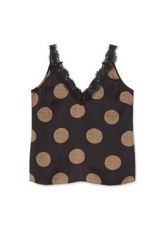 Polka dot camisole top