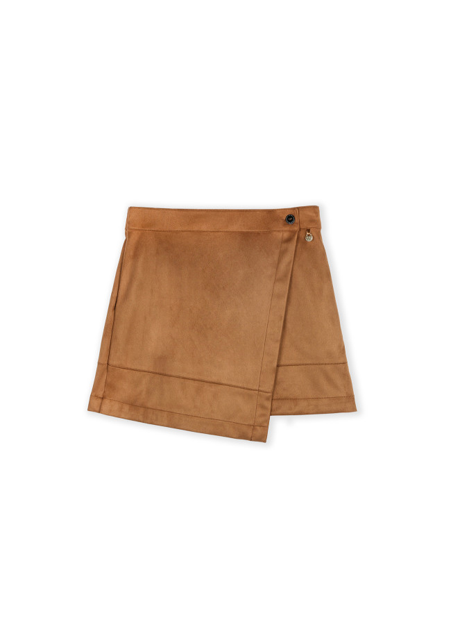 Falda antelina abertura mini