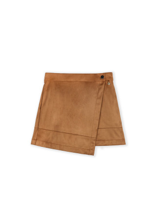 Falda antelina abertura mini