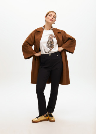 Pantalón recto en tejido técnico