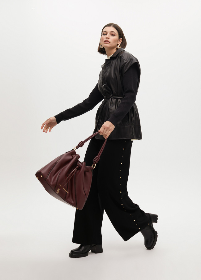 Waistcoat with belt detail