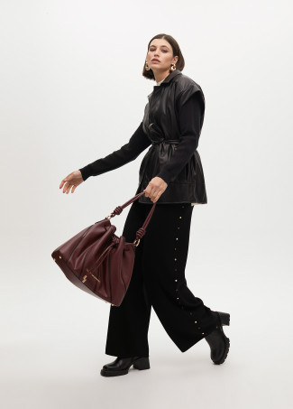 Waistcoat with belt detail