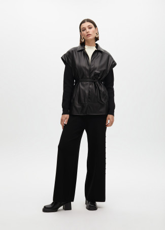 Waistcoat with belt detail