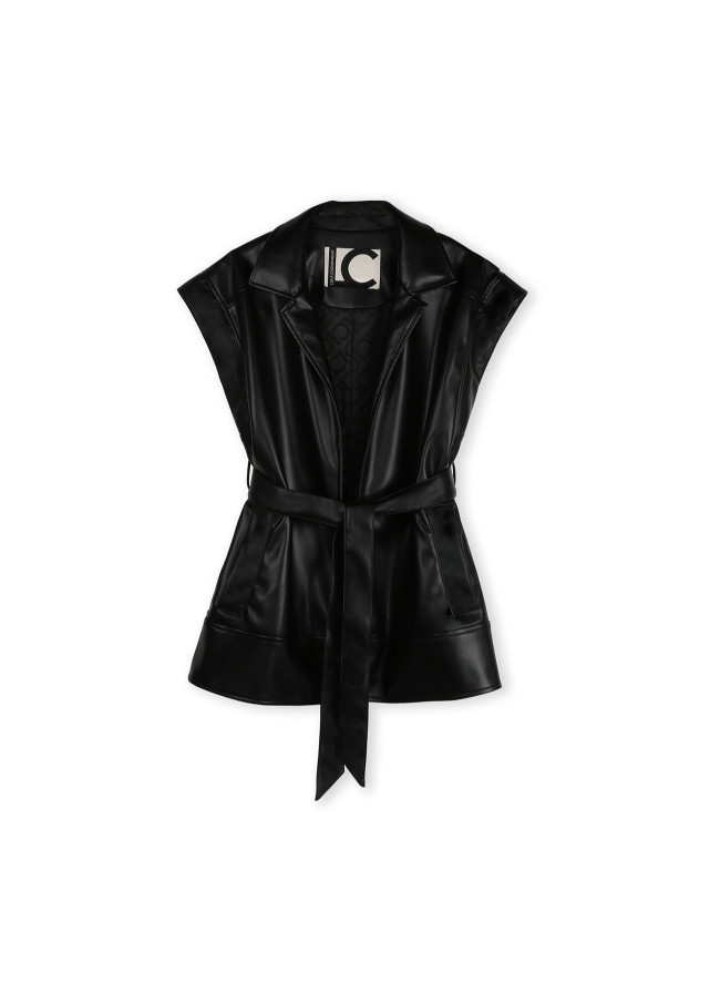 Waistcoat with belt detail