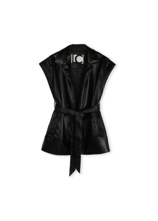 Waistcoat with belt detail