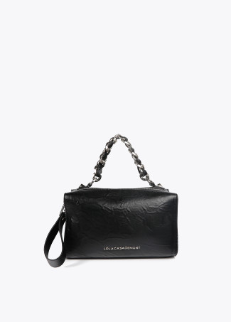 Bolso maletín efecto piel arrugada