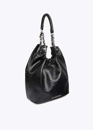 Bolso shopper efecto arrugado