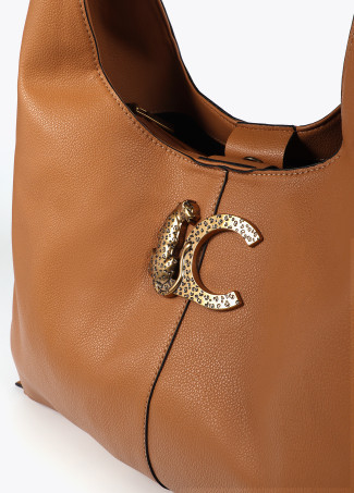 Bolso Shopper efecto piel asa trenzada