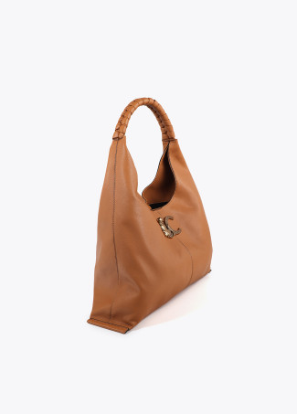 Bolso Shopper efecto piel asa trenzada