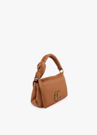 Bandolera con solapa y logo LC leopardo