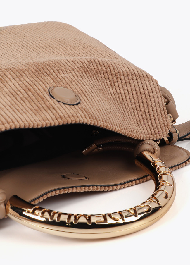 Personalisierte Umhängetasche mit Metallgriff