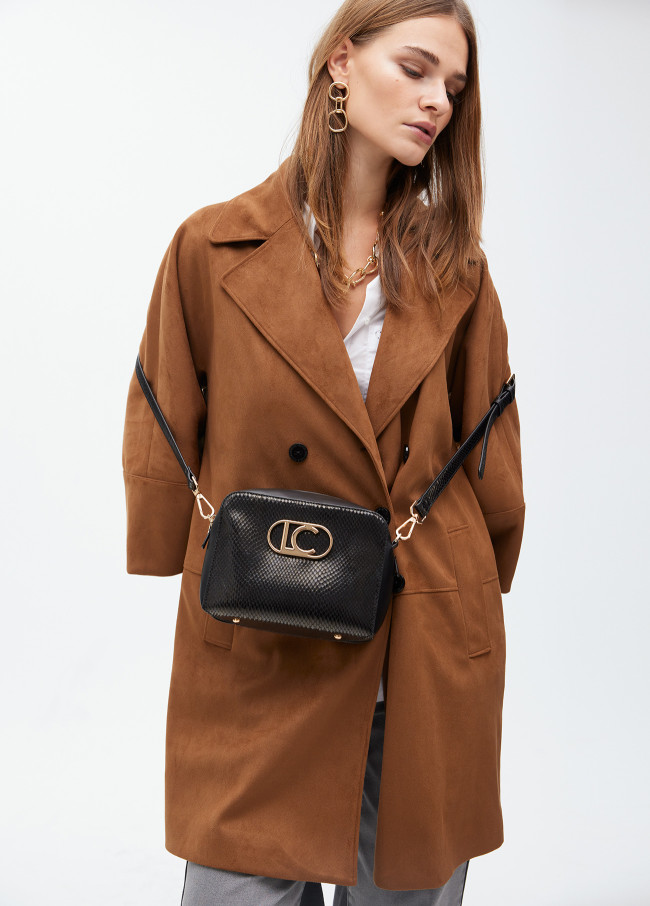 Bandolera efecto piel serpiente