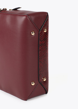 Bandolera Efecto Piel Serpiente