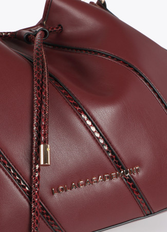 Borsa con Effetto Pelle di Serpente - Lola Casademunt