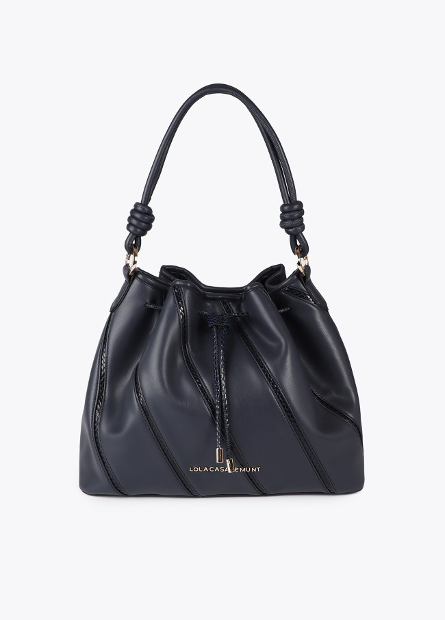 Borsa Judas con effetto pelle di serpente