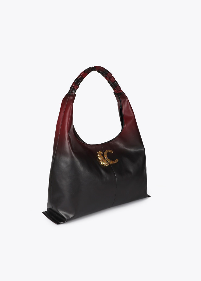 Bolso Shopper degradé y logo LC leopardo