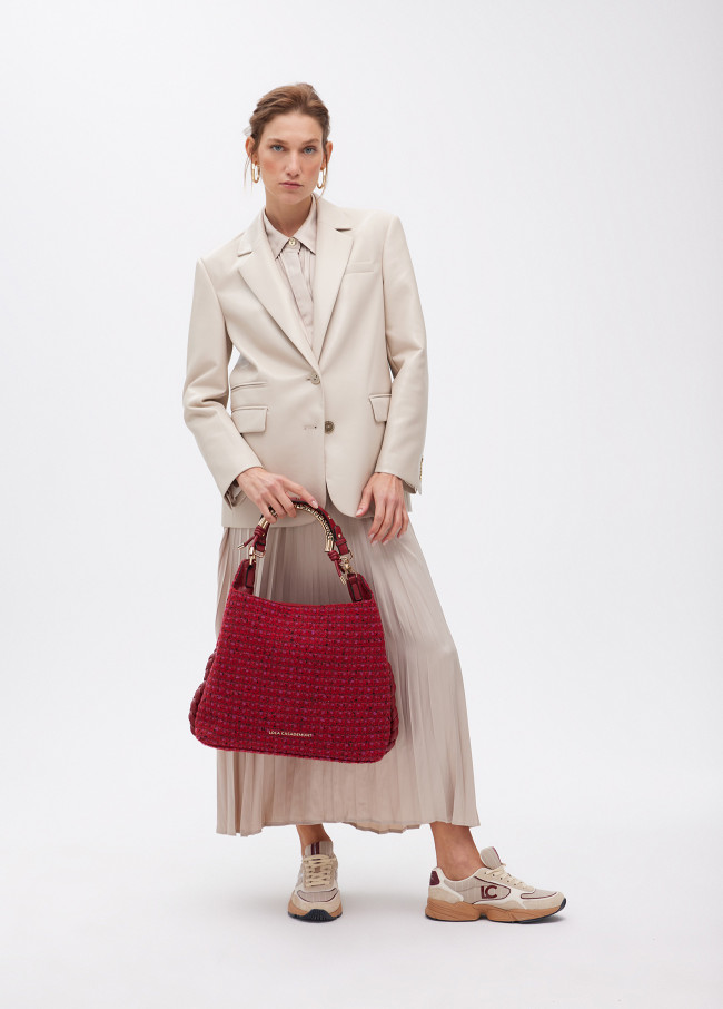 Bolso shopper Lola Casademunt 1981 tejido tweed