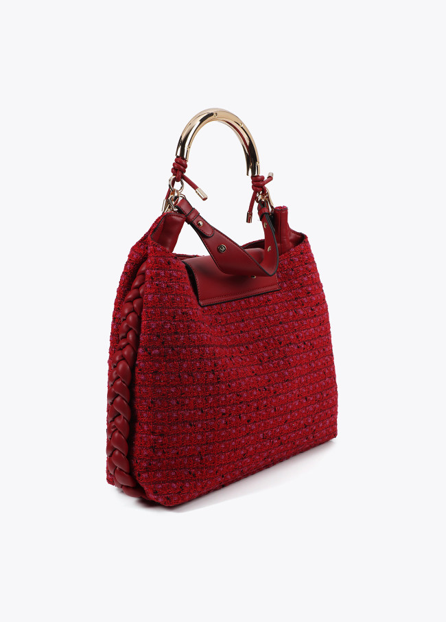 Bolso shopper Lola Casademunt 1981 tejido tweed