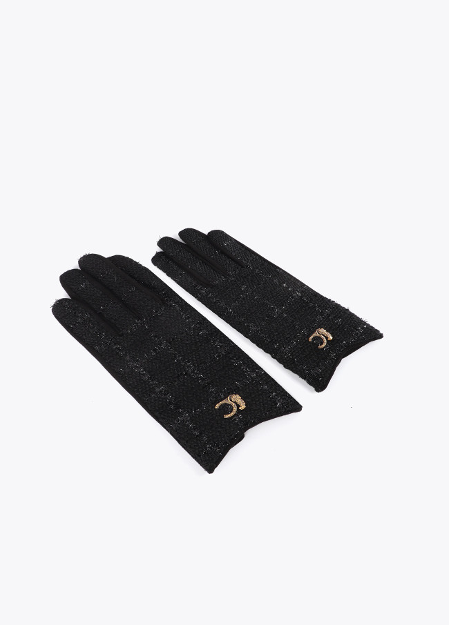 Guante combinado tweed