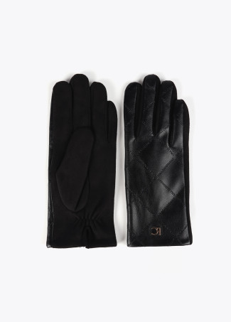 Guante logo cruzado en cuadricula