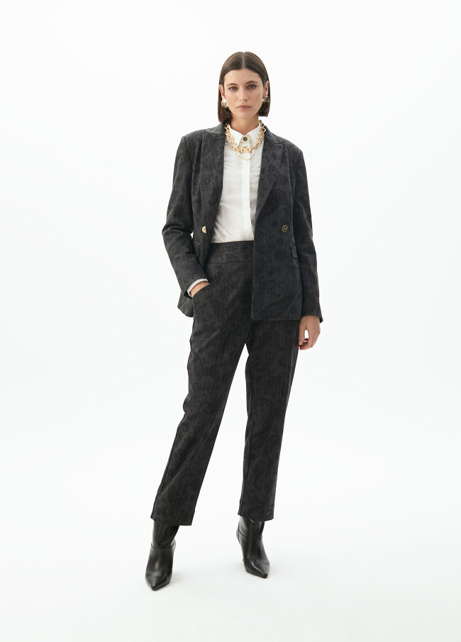 Blazer with button details