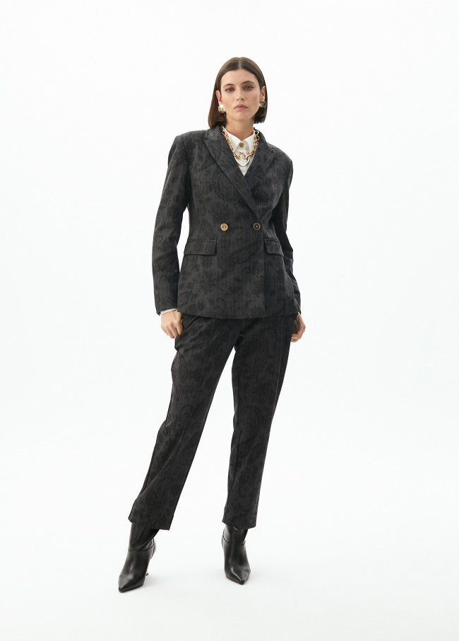 Blazer with button details