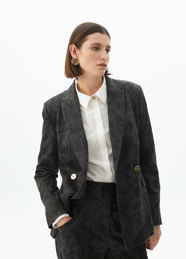 Blazer con Dettaglio Bottoni