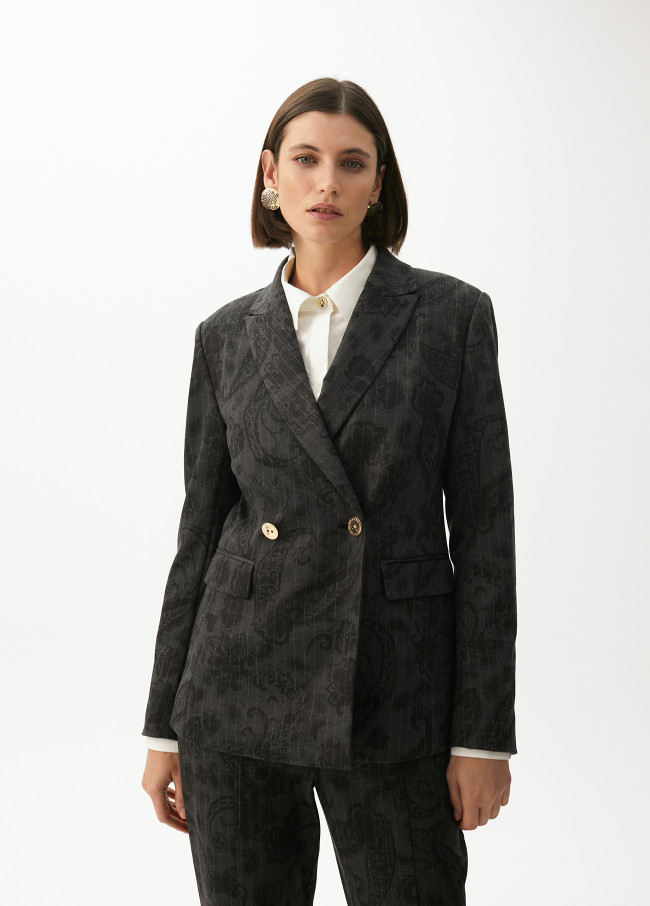 Blazer with button details
