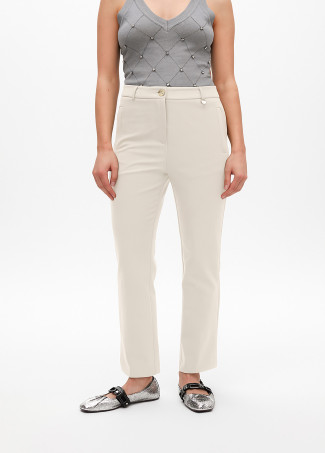 Basic technical fabric trousers