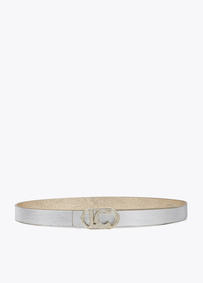 Pack of reversible metal belts with...