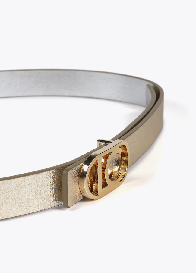 Pack of reversible metal belts with...