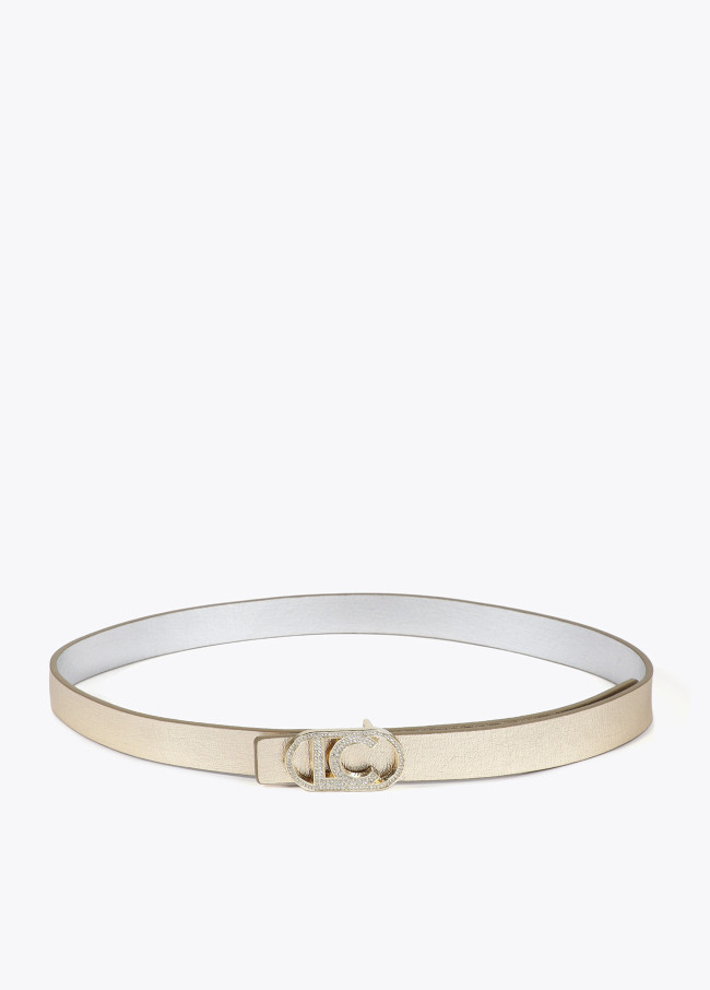 Pack of reversible metal belts with...