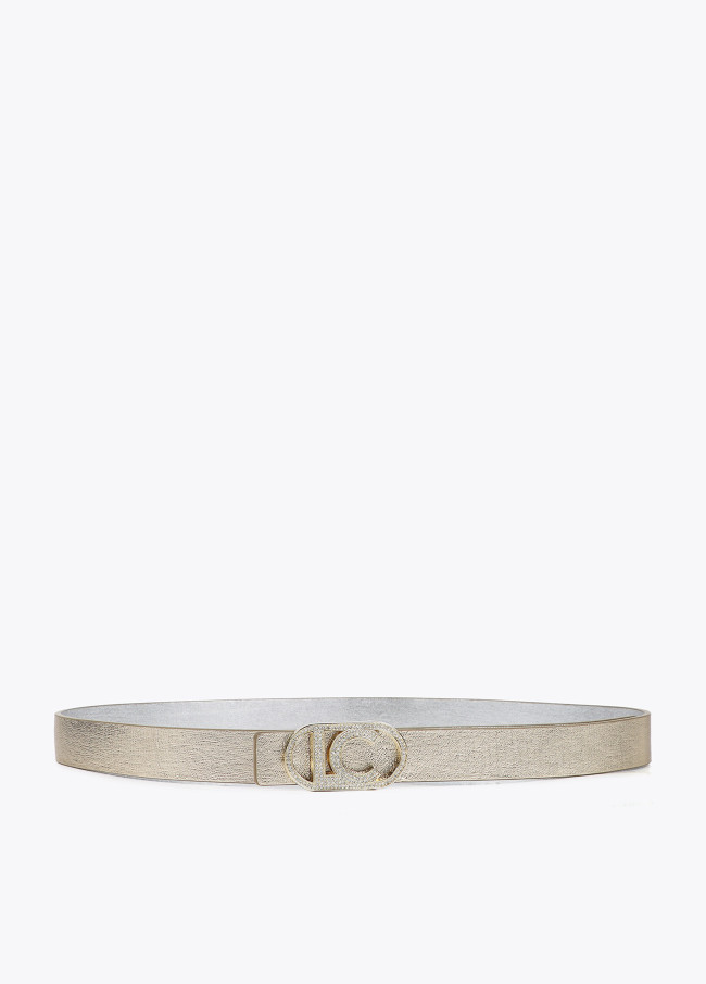 Pacco Cinture Reversibili Metalliche con Fibbia...