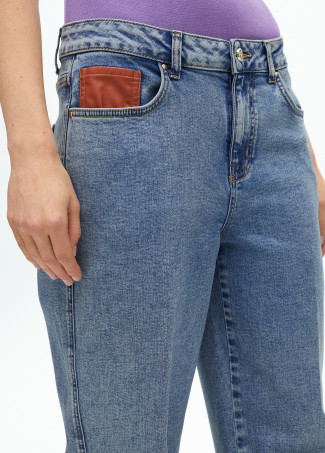 Pantalon Large à Détails Boutons