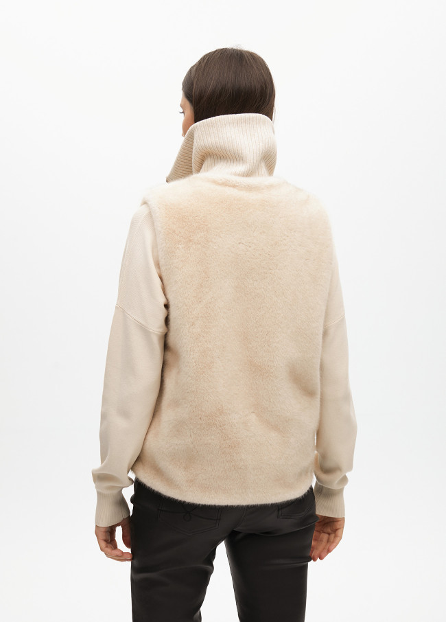 Chaleco Pelo Corto Cremallera