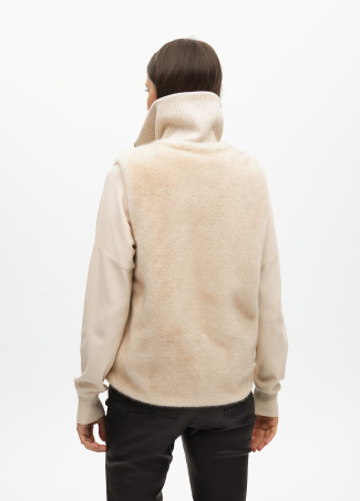 Chaleco Pelo Corto Cremallera