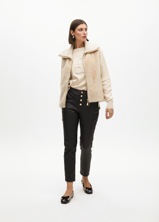 Chaleco Pelo Corto Cremallera