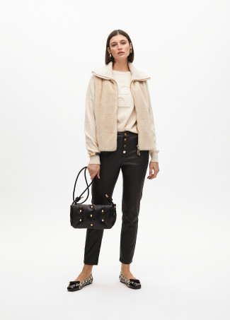 Chaleco Pelo Corto Cremallera