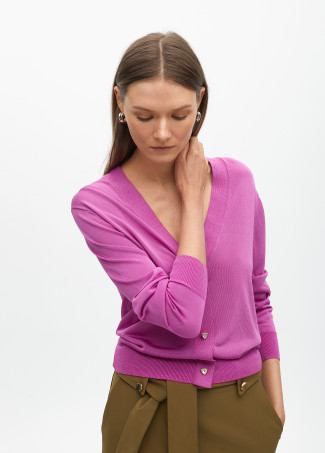 Cardigan con  botones joya