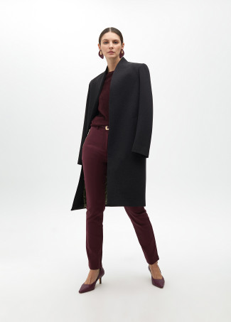 Suéter com lurex gola redonda